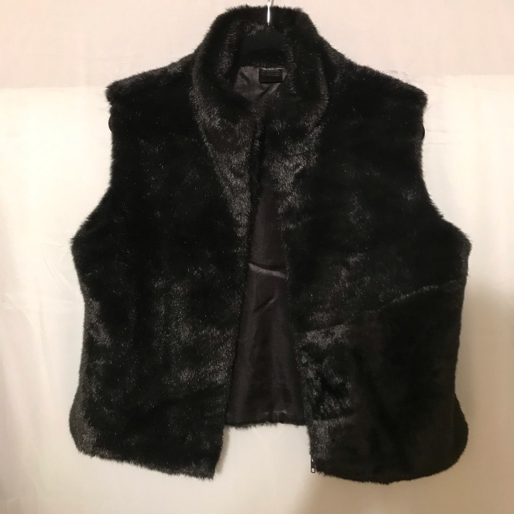 Faux fur vest